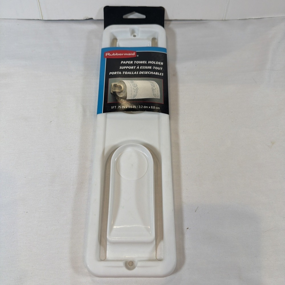 Rubbermaid 2361 Paper Towel Holder Wall‎ Mount USA Made White NOS Vintage 1995